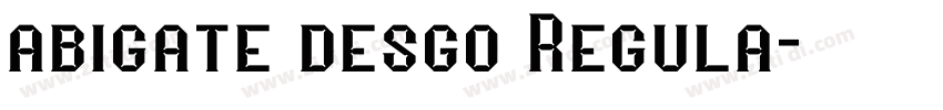 abigate desgo Regula字体转换